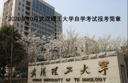 2020年10月武漢理工大學自學考試報考簡章
