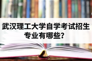 武漢理工大學(xué)自學(xué)考試招生專業(yè)有哪些？